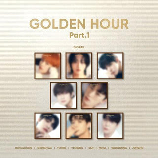 ATEEZ- GOLDEN HOUR : Part.1 (Digipak) (Photos / Photo Cards, Digipack Packaging, Bookmark)