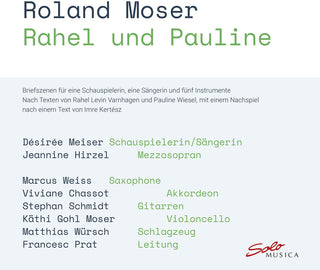 the album cover for Moser / Meiser / Hirzel / Wursch - Rahel Und Pauline