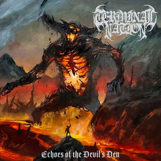 the album cover for Terminal Nation - Echoes Of The Devil's Den