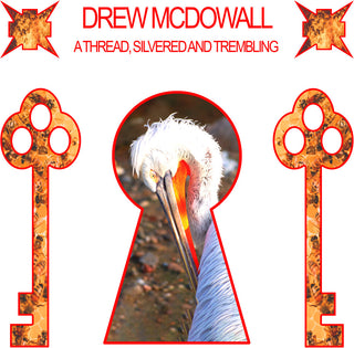 the album cover for Drew McDowall - Thread, Silvered And Trembling [Colored Vinyl] (Red)