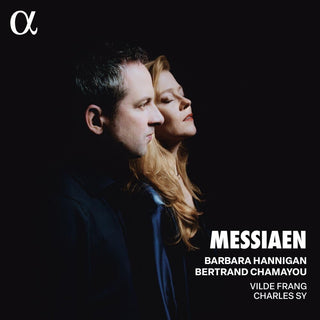 the album cover for Messiaen / Hannigan / Chamayou - Messiaen