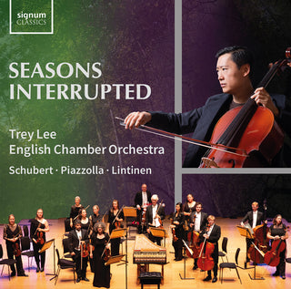 the album cover for Schubert / Piazzolla / English Chamber Orchestra - Seasons Interrupted