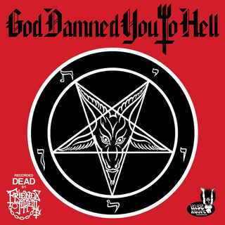 the album cover for Friends Of Hell - God Damned You To Hell