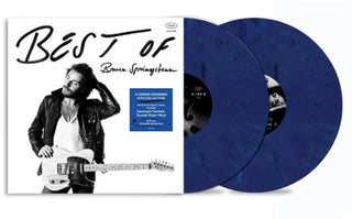 the album cover for Bruce Springsteen - Best Of Bruce Springsteen (Blue) [Colored Vinyl] [Limited Edition]