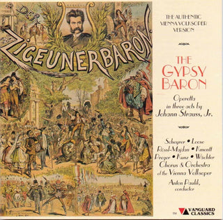 the album cover for J Strauss . / Paulik / Vienna Volksoper - Gypsy Baron