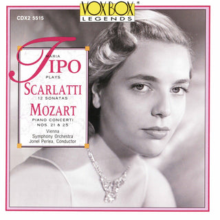 the album cover for Vienna Symphony Orchestra - Maria Tipo Plays Mozart &amp; Scarletti