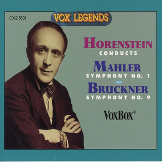 the album cover for Jascha Horenstein - Horenstein Conducts Mahler Symphony No. 1 & Bruckner Symphony No. 9