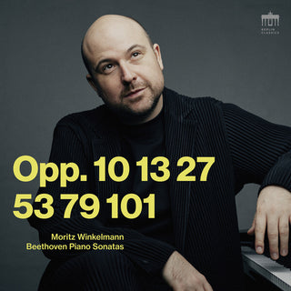the album cover for L Beethoven .V. / Winkelmann - Piano Sonatas Opp. 10, 13, 27, 53, 79 & 101