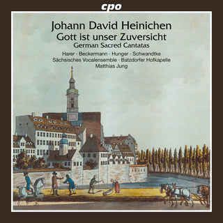 the album cover for Heinichen / Sachsisches Vocalensemble - German Sacred Cantatas