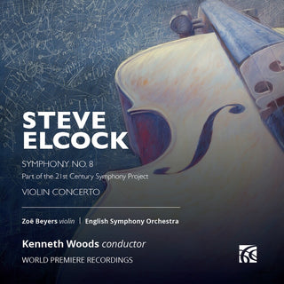 the album cover for Elcock / Beters / English Symphony Orchestra - Violin Concerto Symphony No. 8