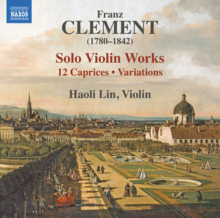 the album cover for Clement / Lin - Solo Violin Works - 12 Caprices Variations