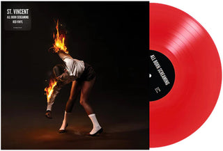 the album cover for St Vincent - All Born Screaming [Colored Vinyl] (Red) (Can)