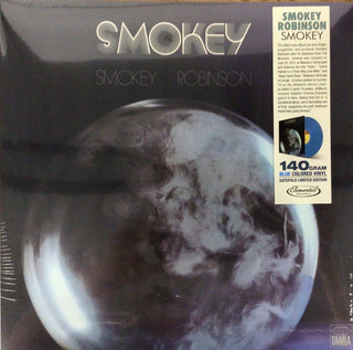 the album cover for Smokey Robinson - Smokey (Blue) [Colored Vinyl]