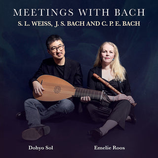 the album cover for Weiss / Roos - Meetings With Bach