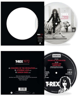 T.Rex- Children Of The Revolution / Jitterbug Love / Sunken Rags - Picture Disc 7-Inch Vinyl (PREORDER)
