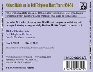 Michael Rabin- Michael Rabin on the Bell Telephone Hour 1950/54 Complete