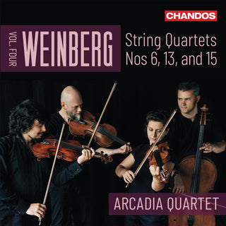 the album cover for Weinberg / Arcadia Quartet - String Quartets Vol. 4