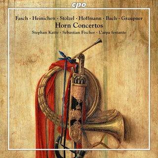 the album cover for J Bach .S. / Fasch / Stolzel / Fischer - Horn Concertos