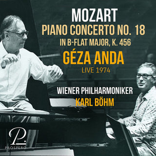 the album cover for Mozart / Brahms / Wiener Philharmoniker - Piano Concerto No. 1 Mozart: Piano Concerto No. 18