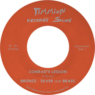 the album cover for Bronze Silver & Brass - Conrad's Lesson - Transparent Red [Colored Vinyl] (Red)