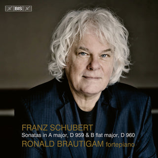 the album cover for Schubert / Brautigam - Piano Sonatas, D 959 & D 960 (Hybr)