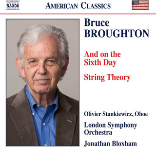 the album cover for Broughton / Stankiewicz / London Symphony Orch - And On The Sixth Day & String Theory