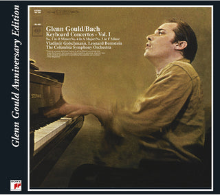 the album cover for Glenn Gould - Piano Ctos 1 4 & 5 - 70th Anniversary Edition