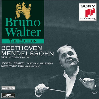 the album cover for Bruno Walter - Beethoven, Mendelssohn: Violin Concertos