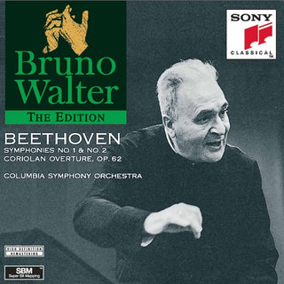 the album cover for Beethoven / Walter / Columbia Symphony - Symphonies 1 & 2