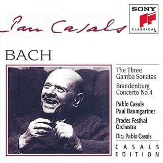 the album cover for Pablo Casals - Bach: Gamba Sonatas