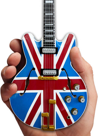 Axe Heaven- Epiphone "Union Jack Sheraton" Casino 10 Inch Miniature Guitar Replica (Large Item, Collectible, Figure)