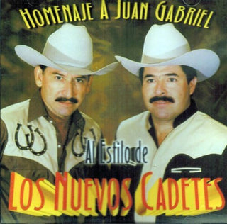 the album cover for Chuy Vega / Nuevos Cadetes - Homenaje a Juan Gabriel