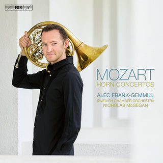 the album cover for Mozart / Frank-Gemmill / Swedish Chamber Orchestra - Horn Concertos (Hybr)