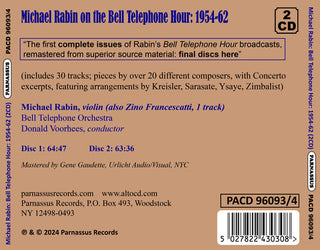 Michael Rabin- Michael Rabin on the Bell Telephone Hour, Vol. 2 (PREORDER)