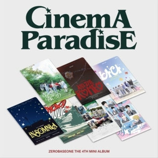 Zerobaseone- Cinema Paradise - Zerose - Random Cover - incl. Postcard Book, Postcard, Photocard, Unit Photocard + 3 Stickers