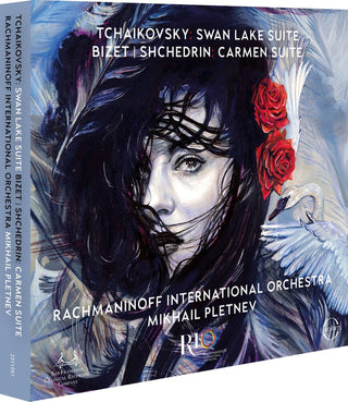 the album cover for Rachmaninoff International Orchestra - Tchaikovsky: Swan Lake Suite Bizet/Shchedrin