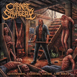 Carnal Savagery- Graveworms, Cadavers, Coffins and Bones