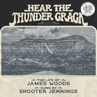 the album cover for James Woods  / Shooter Jennings - Hear The Thunder Crack