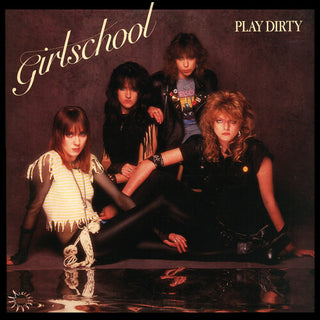 Girlschool- Play Dirty - Red Marble (PREORDER)