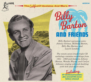the album cover for Barton, Billy - Billy Barton And Friends