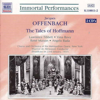 the album cover for J Offenbach - Tales Of Hoffmann (Fra)