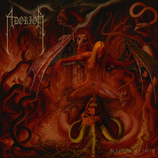 the album cover for Adorior - Bleed On My Teeth