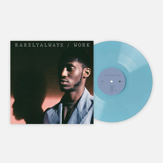 the album cover for Rarelyalways - Work - Opaque Blue Colored Vinyl