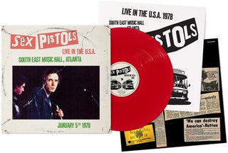 The Sex Pistols- Live In The U.S.A. 1978 - South East Music Hall, Atlanta [Red LP] (Vinyl)