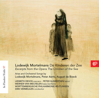 the album cover for Mortelmans / Liesbeth Devos / Gijsbertsen - Mortelmans: In Flanders' Fields 97 - Children Of The Sea