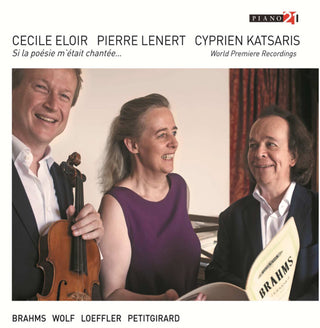 the album cover for Brahms / Cecile Eloir - Brahms: Works for Alto Viola & Piano