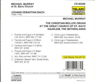 the album cover for MICHAEL MURRAY - Bach At St. Bravo's