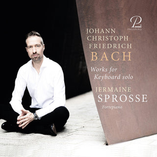 the album cover for J Bach .C.F. / Sprosse - Works For Keyboard Solo