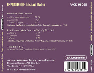 Michael Rabin- Unpublished Michael Rabin (PREORDER)