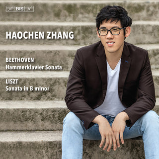 the album cover for L Beethoven .V. / Zhang - Haochen Zhang Plays Beethoven & Liszt (Hybr)